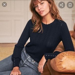 SOLD! Sezane Ornella Jumper Navy (Small)